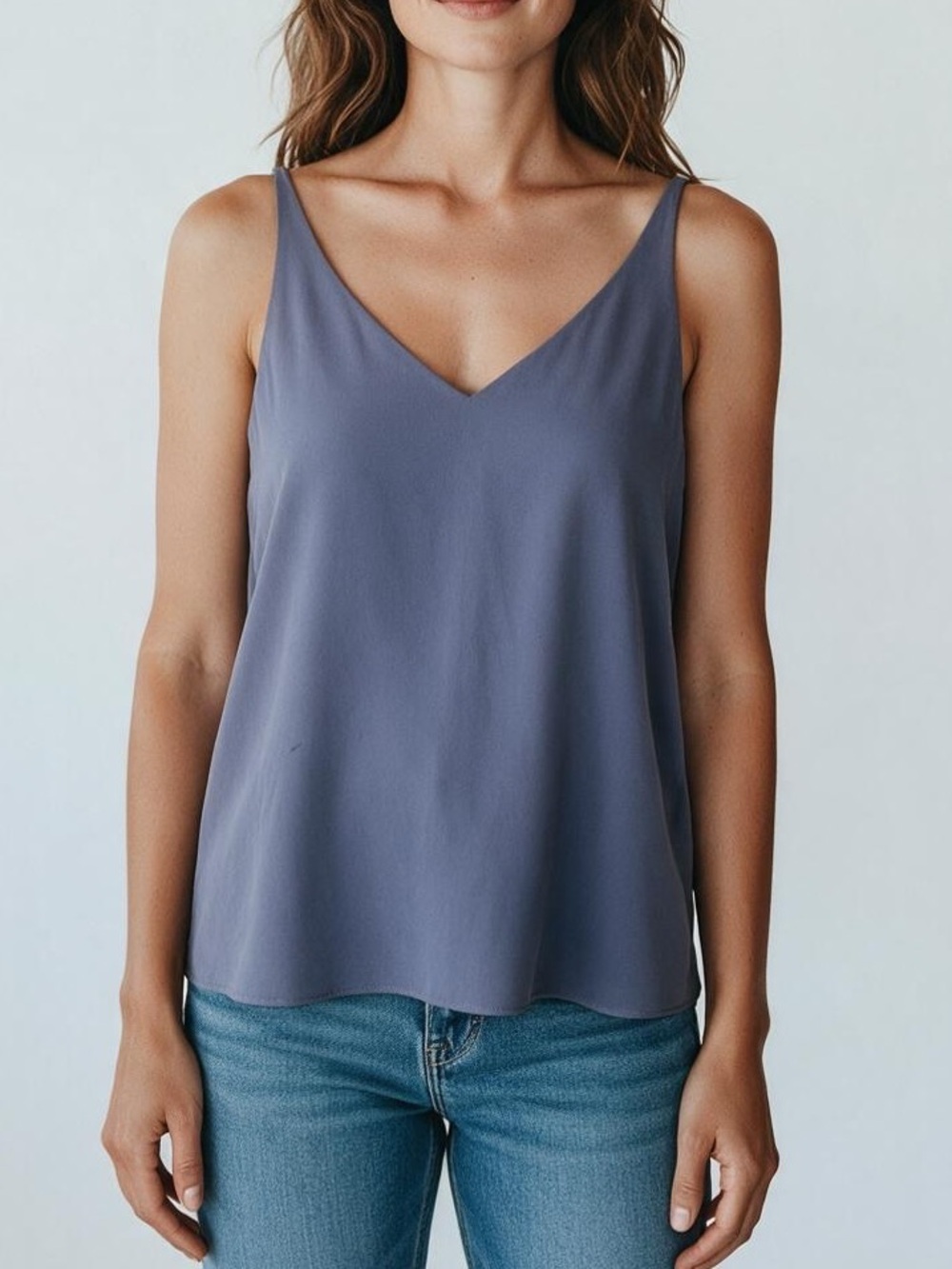 Topshop Womens Double Strap Camisole Tank Top color Lavender Size 6 VGC